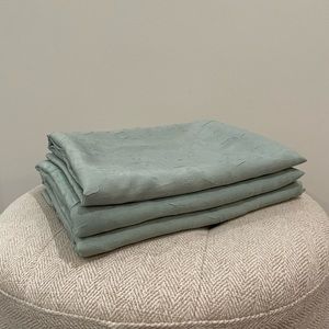 3 Panels of Blue/Green Curtains